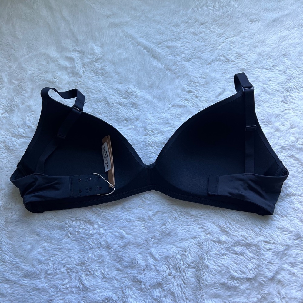SKIMS Wireless Form T-Shirt Bra Onyx Black BR-WRL-1889 Womens Size 36DD New - Picture 5 of 10